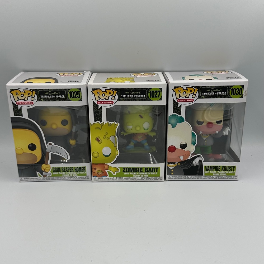 Funko POP! The Simpsons Treehouse‎ of Horror Vinyl Figures 1025 1027 1030